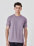 Premium Lavender Oversized Cotton T-Shirt for Men | Casual Crew Neck Tee